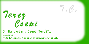 terez csepi business card